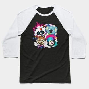 Doodle Party Baseball T-Shirt